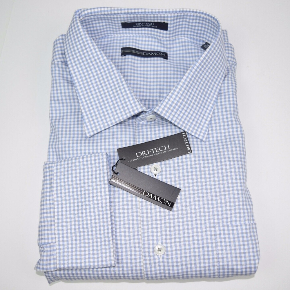 Damon Big & Tall 18 36/37 Tall Blue & Gray Checks